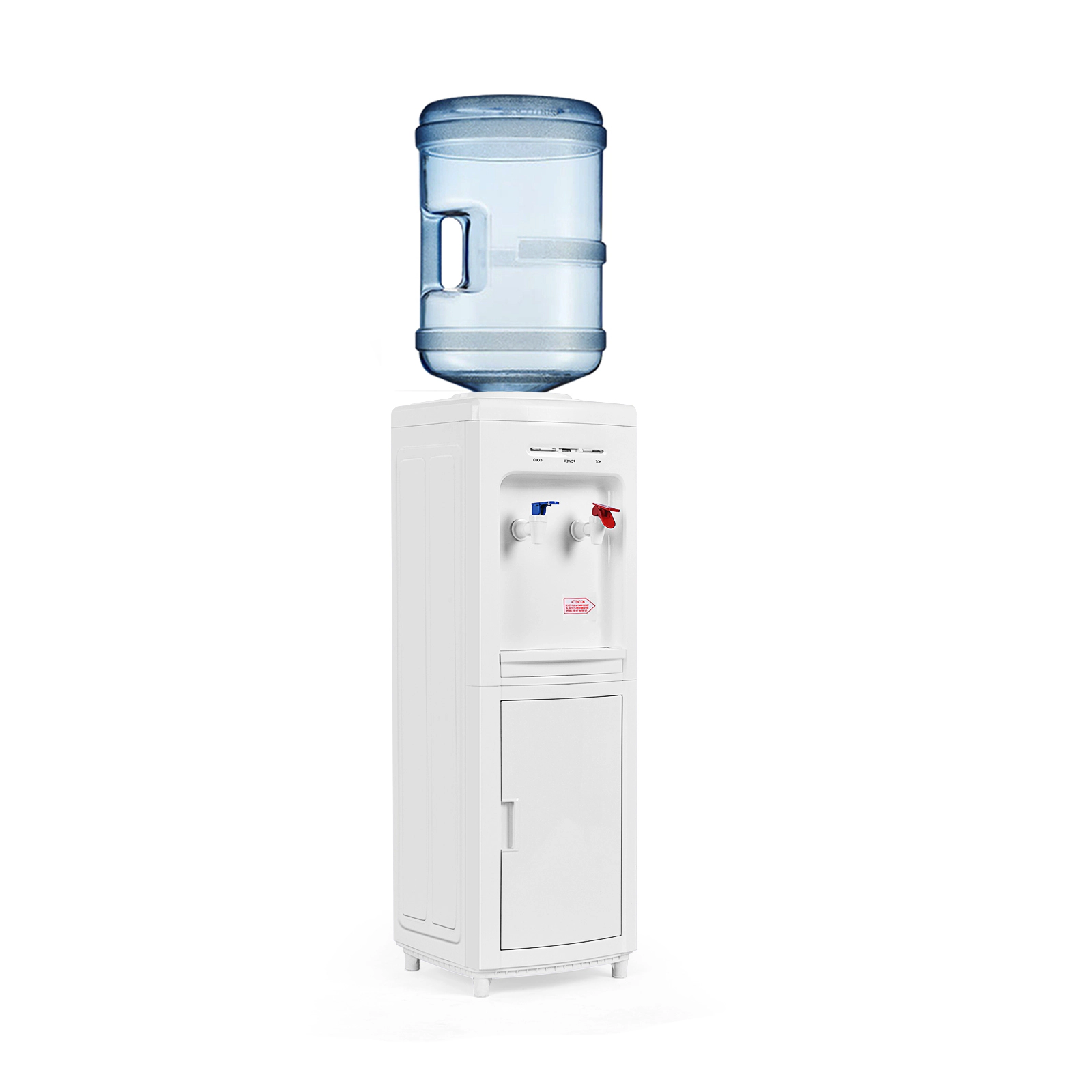 SUGIFT White Top Loading Hot and Cold Water Cooler Dispenser with Child Safety Lock 5-Gallon 12-in W 30-in H