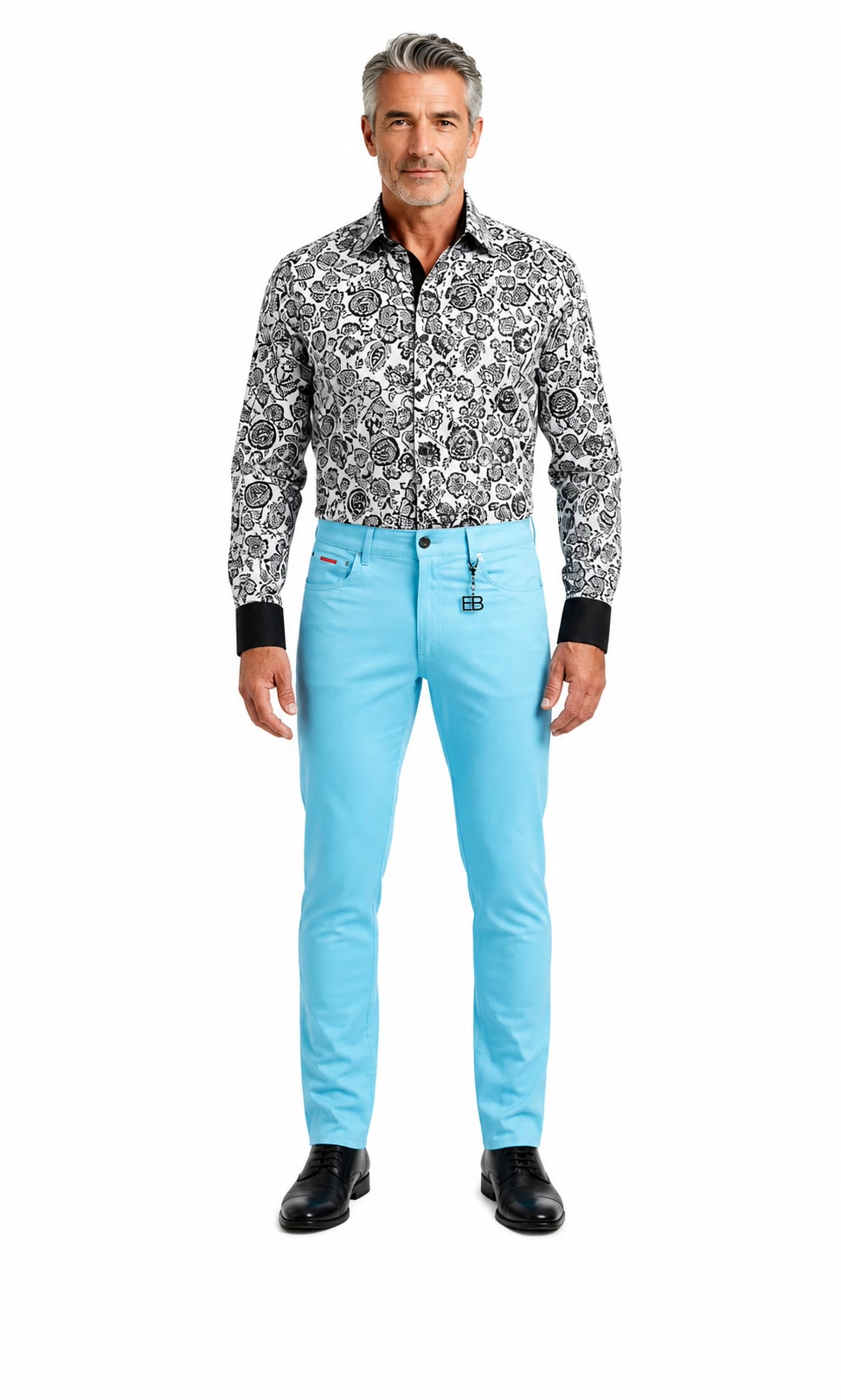 Elie Balleh Men's Classic Twill Five Pocket Pants