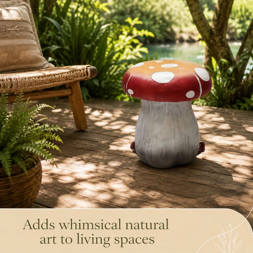 WOW PIONEER Durable Resin Patio Stool