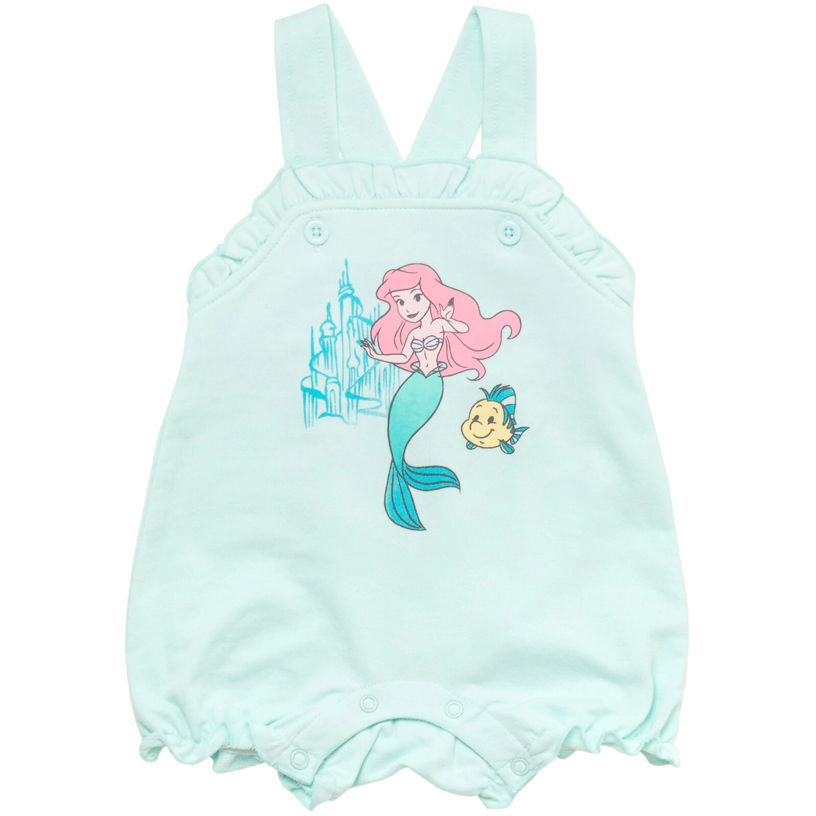 Disney Baby Girls' Bubble Shortall Tee and Hat Set