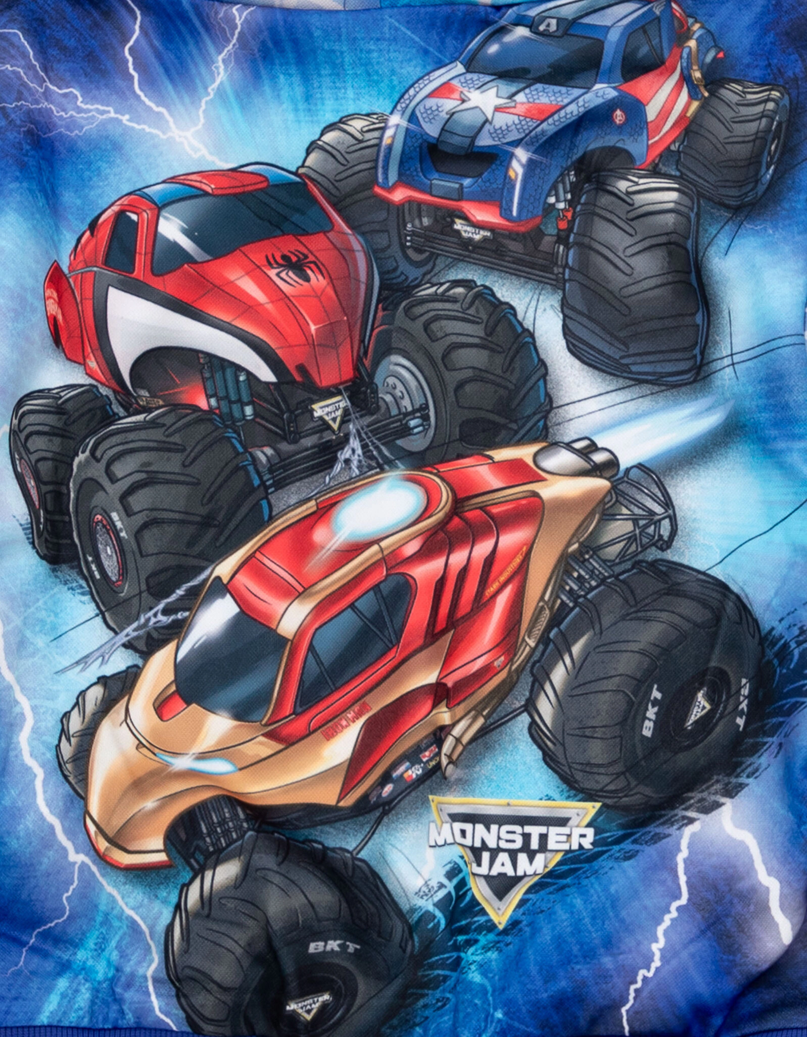 Monster Jam Marvel's Trucks Boys' Fleece Pullover Hoodie