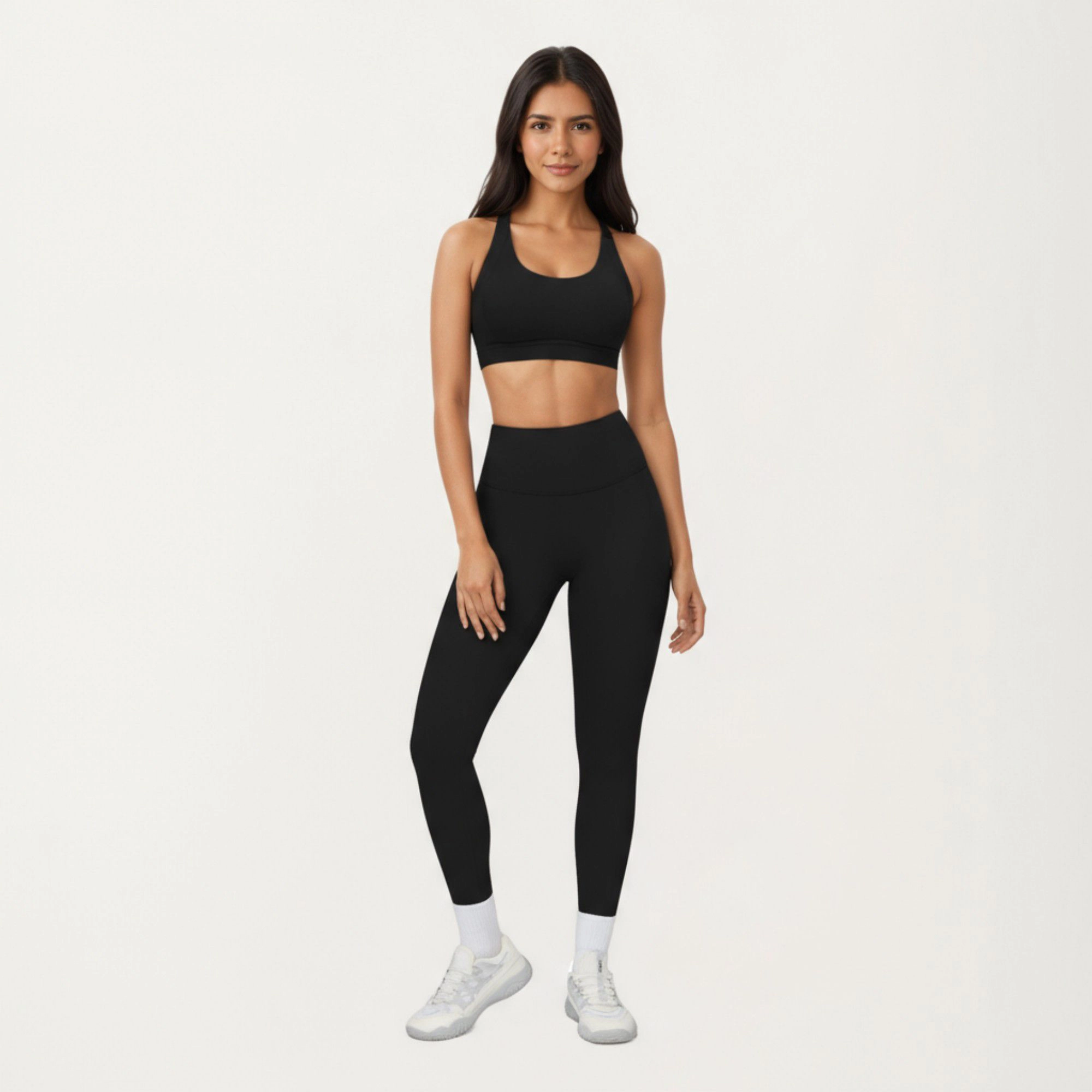 Anna-Kaci Active Women's High Waist Full Length Leggings with Smooth Seam Detailing and Stretch Fit Fabric