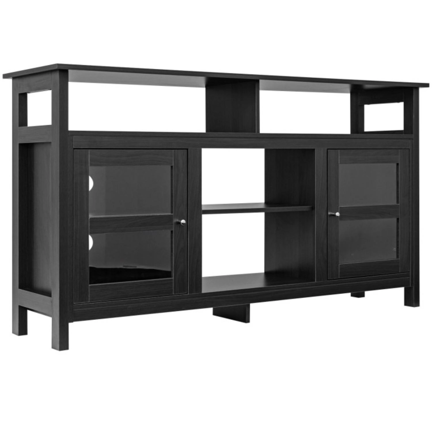 Hivvago 58 Inch Tv Stand Entertainment Console Center With 2 Cabinets