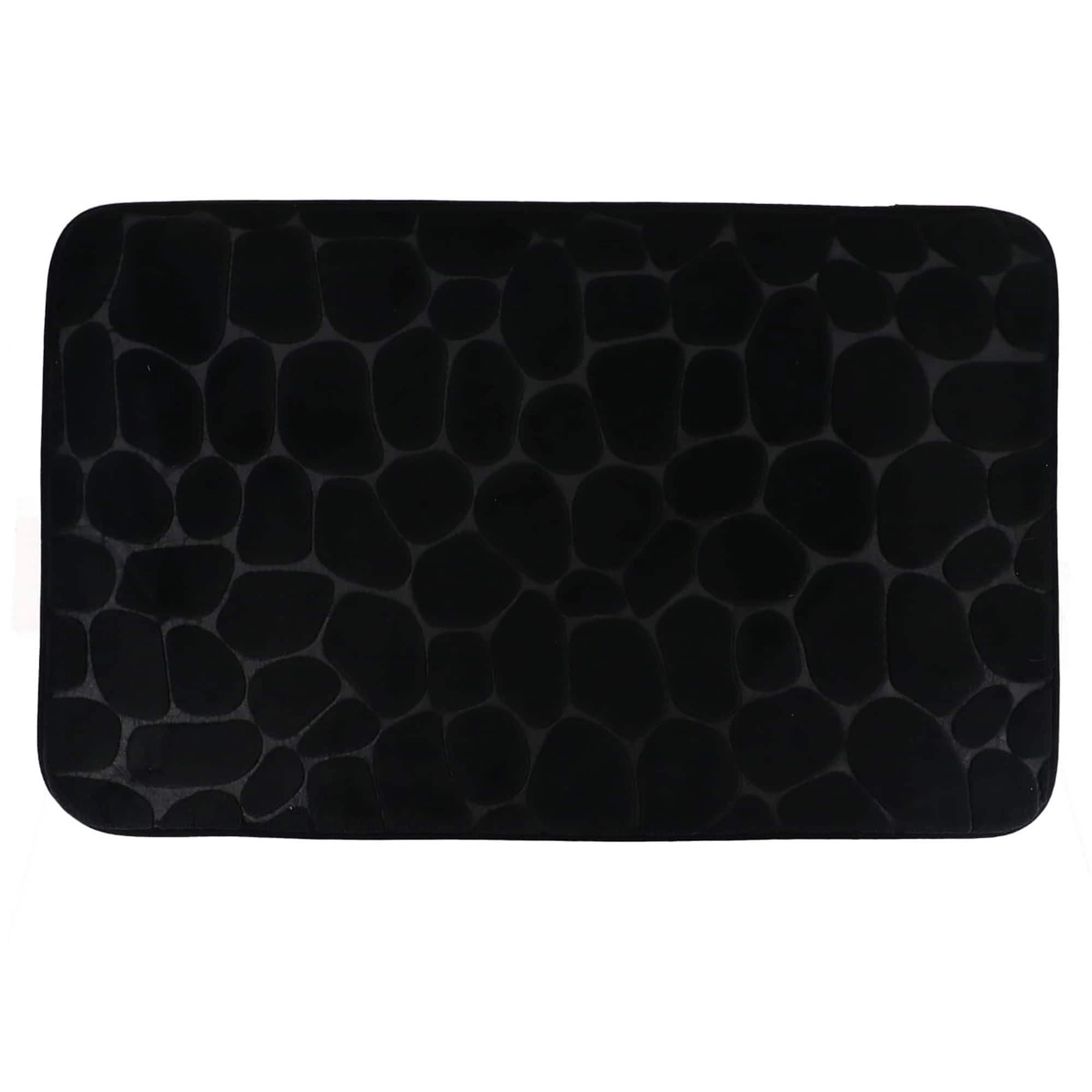 Evideco French Home Goods Pebble Memory Foam Bath Mat, 32 x 20 inches