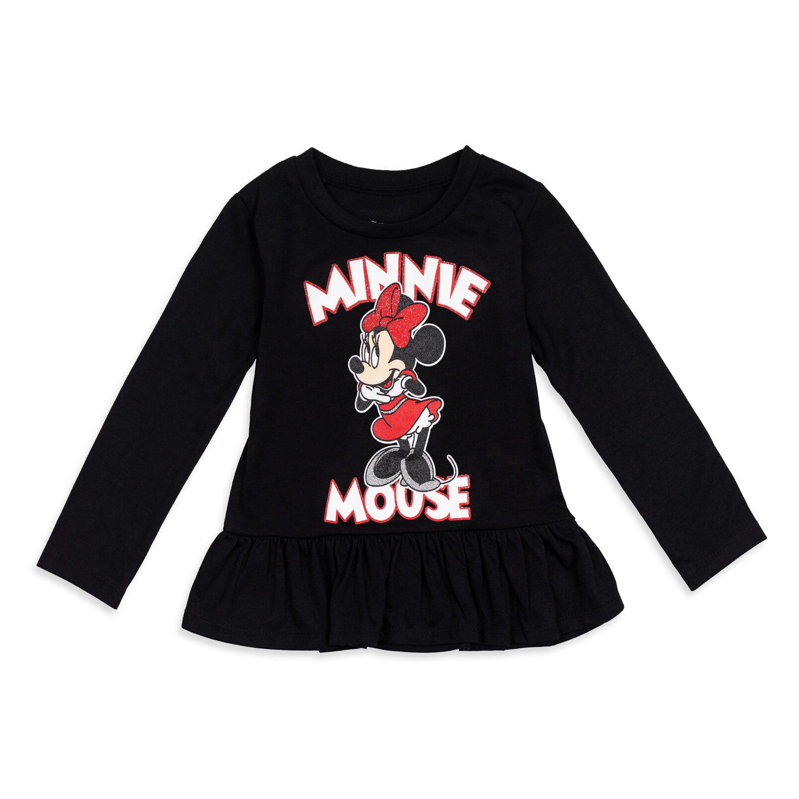 Disney Minnie Mouse Girls' Glitter 2-Piece Tee and Leggings Set