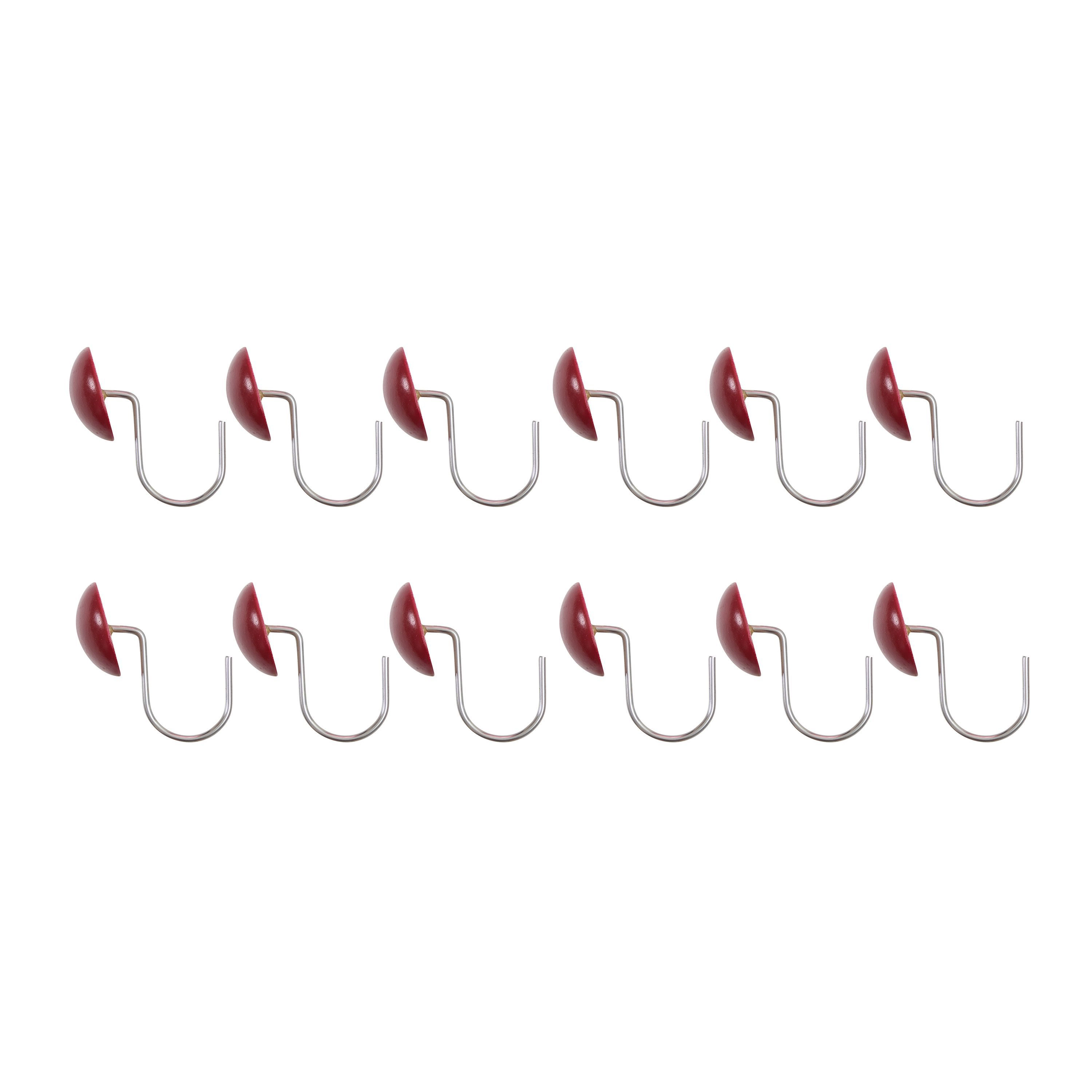 Kate Aurora Tis' The Season Holiday Christmas Plaid Fabric Shower Curtain With 12 Matching Hooks