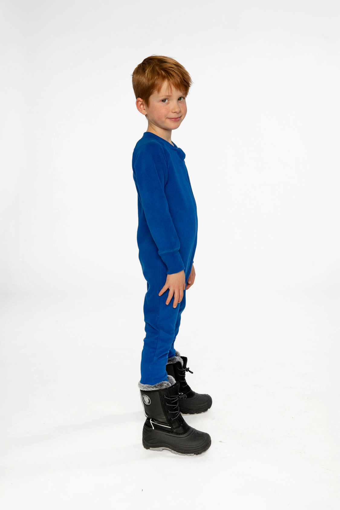 Deux par Boys One Piece Asymmetric Zip Thermal Underwear