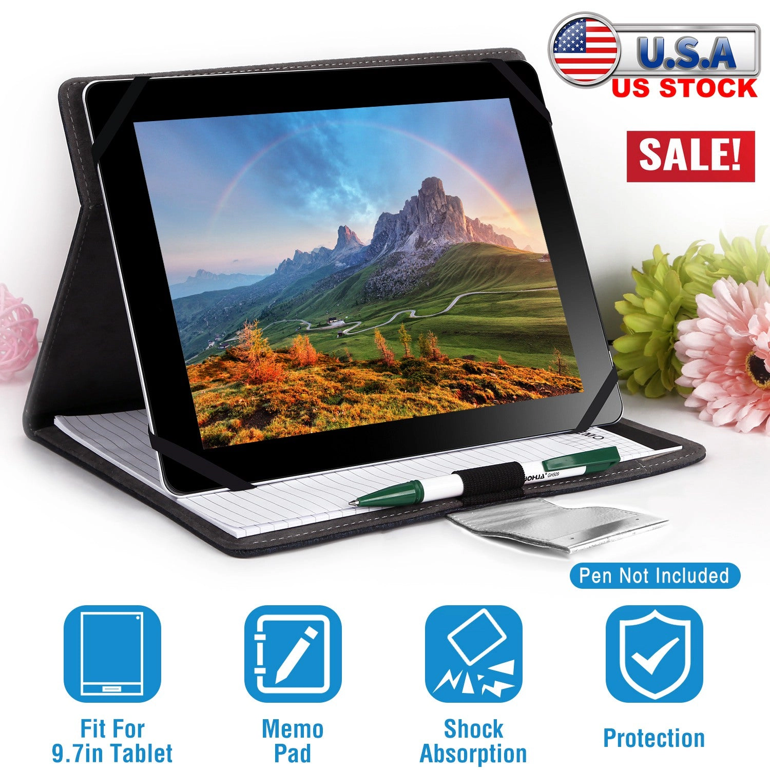 GBruno PU Leather Portfolio Case For 9.97 In Tablets