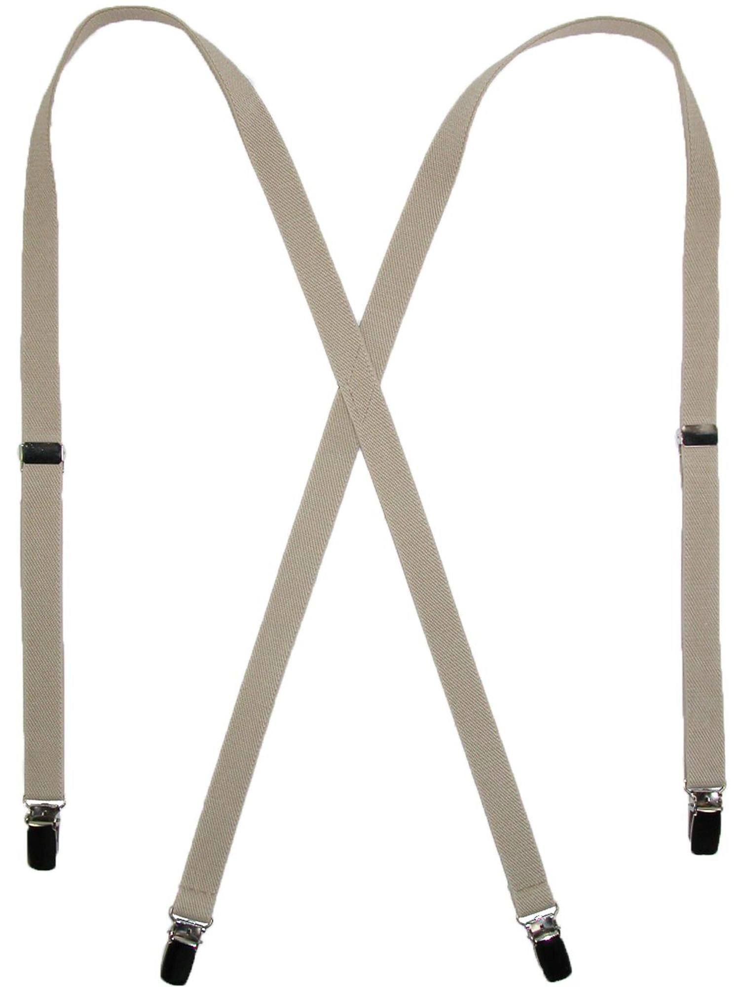 CTM Elastic .75 Inch Wide Undergarment Clip-End Suspenders