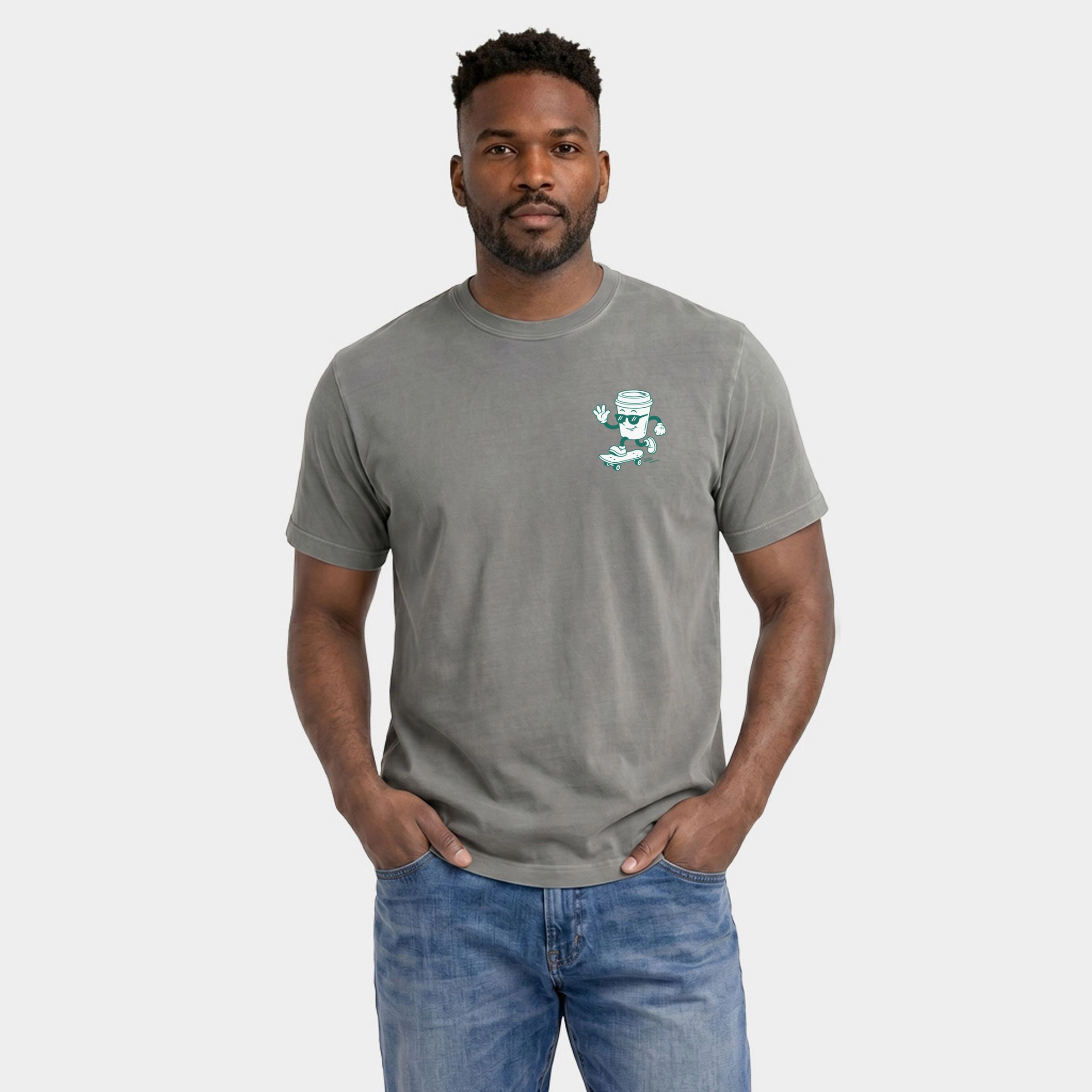 Simply Sage Market - Men's Garment Dyed Graphic T-Shirt Cool Dads Club Coffee