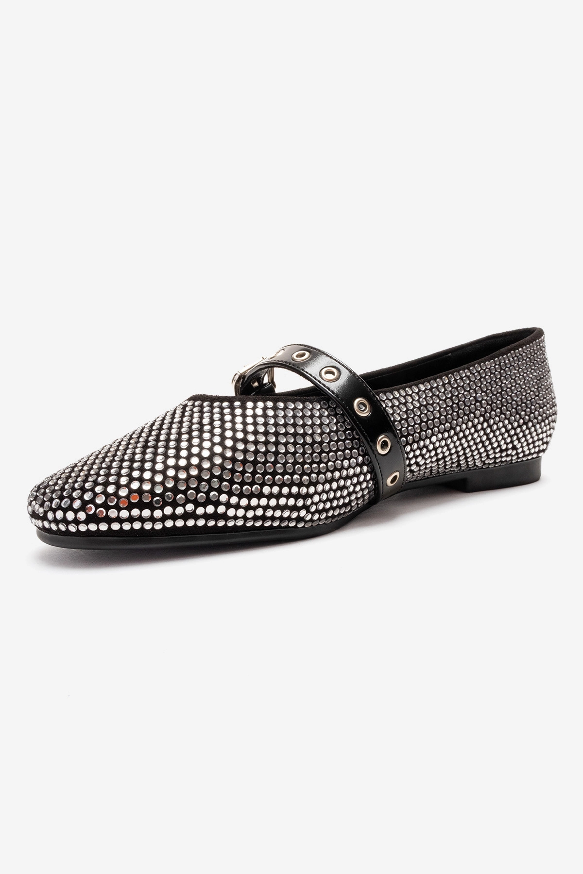 Prologue Shoes Womens Clive Embellished Ballet Flat