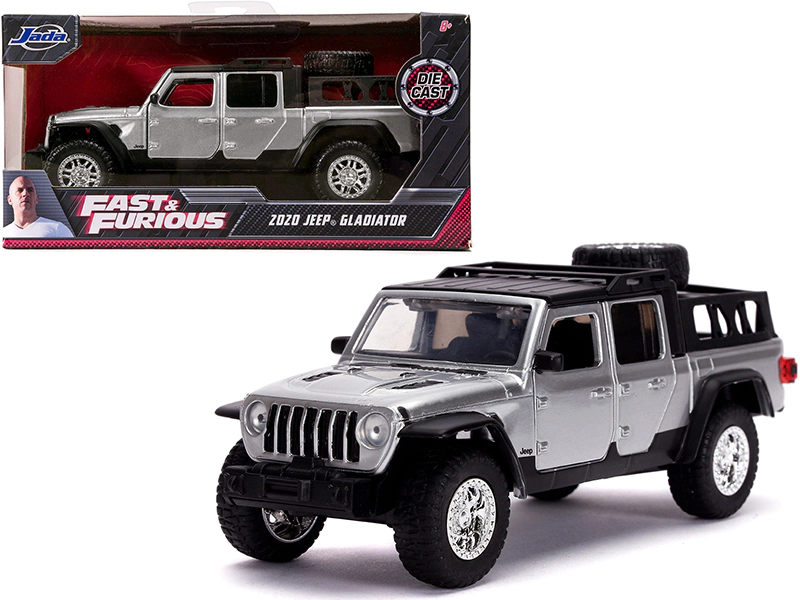 Jada 2020 Jeep Gladiator Pickup Truck Silver with Black Top "Fast & Furious" Movie 1/32 Diecast Model Car by Jada