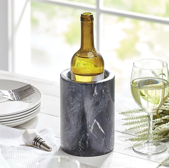 Saboga Home™ Marble Cylinder Wine Cooler