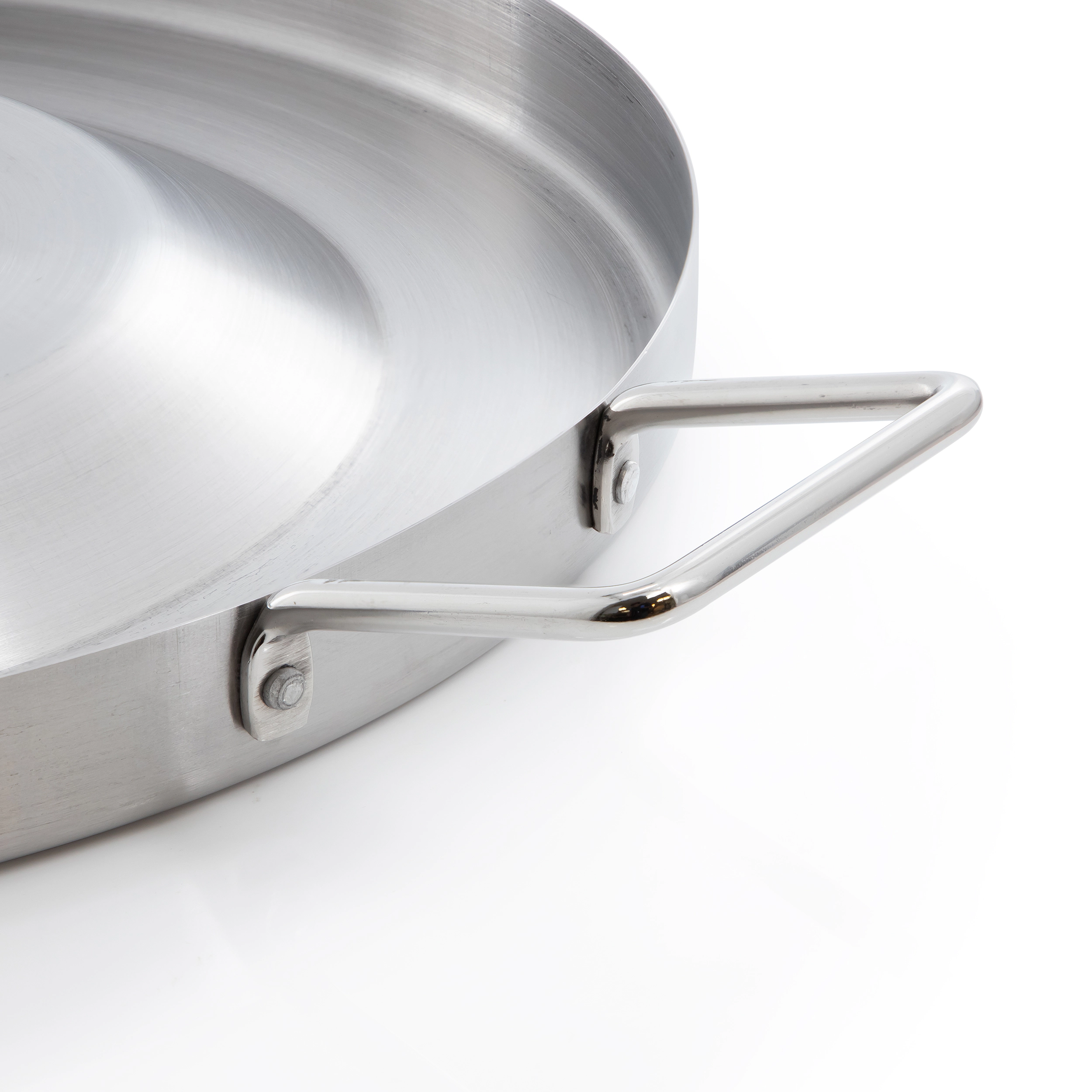 Oster Mercato 15.7 Inch Round Stainless Steel Convex Comal with Handles