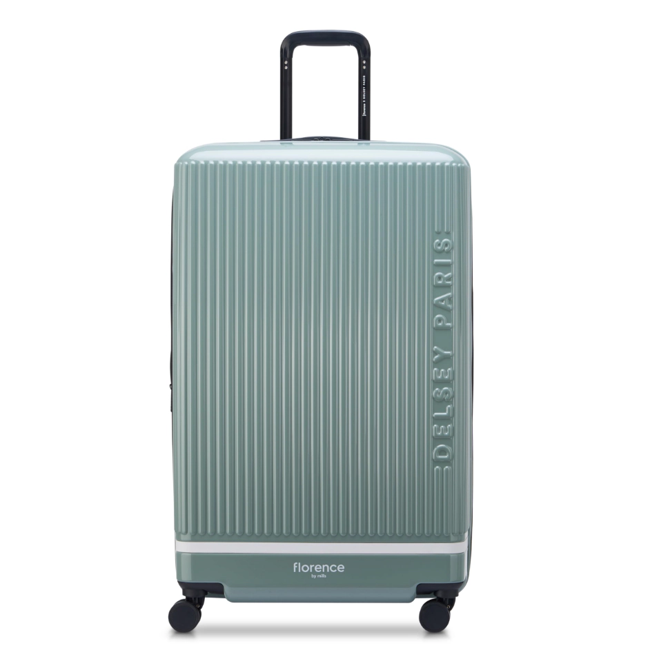 Spin Me Away 29-Inch Hardside Expandable Spinner Luggage, Checked-Large, Sage Green