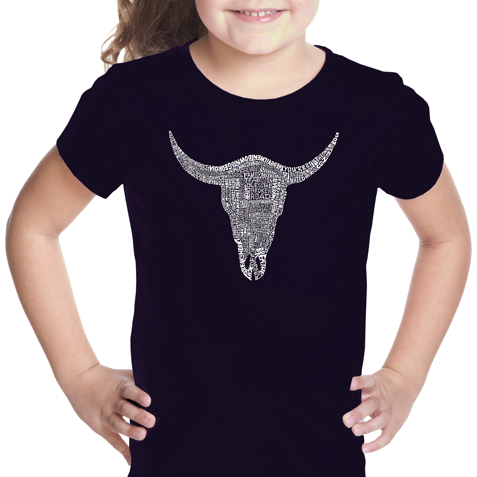 LA Pop Art Girls Word T-Shirt - Country Music's All Time Hits