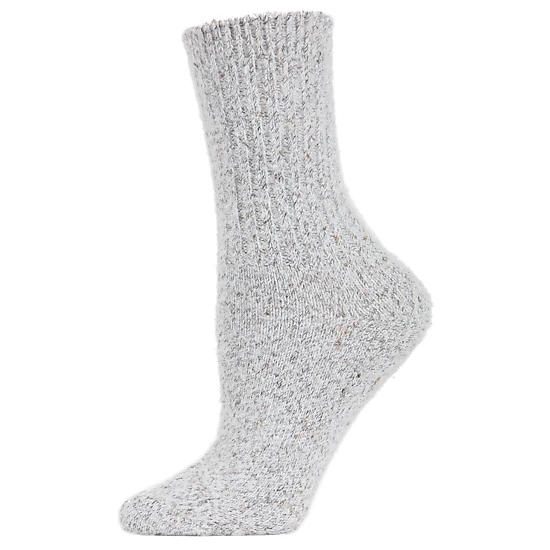 MeMoi Women's Pretty Plush Glitter Crew Socks