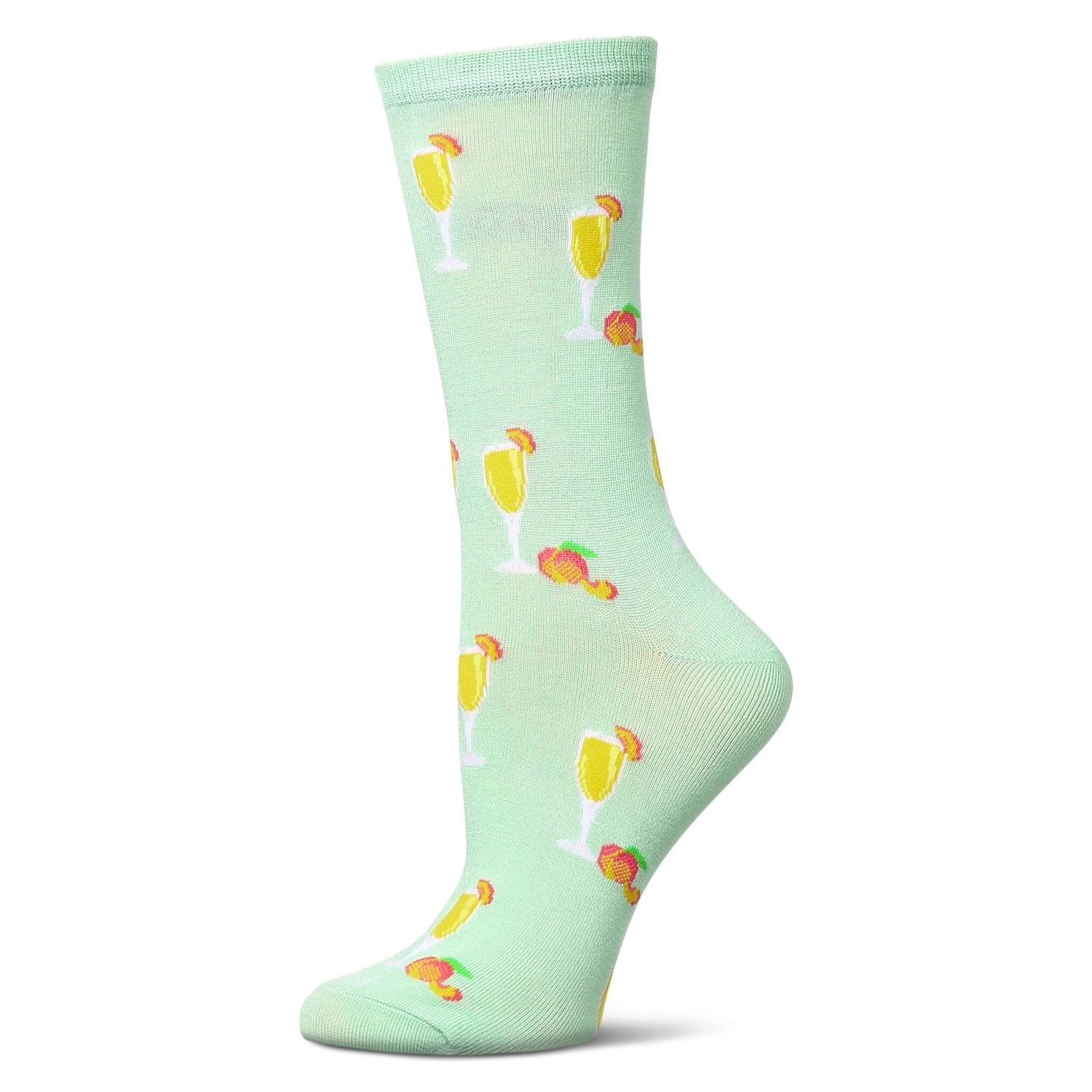 MeMoi Women's Bellinis Rayon From Bamboo Crew Socks