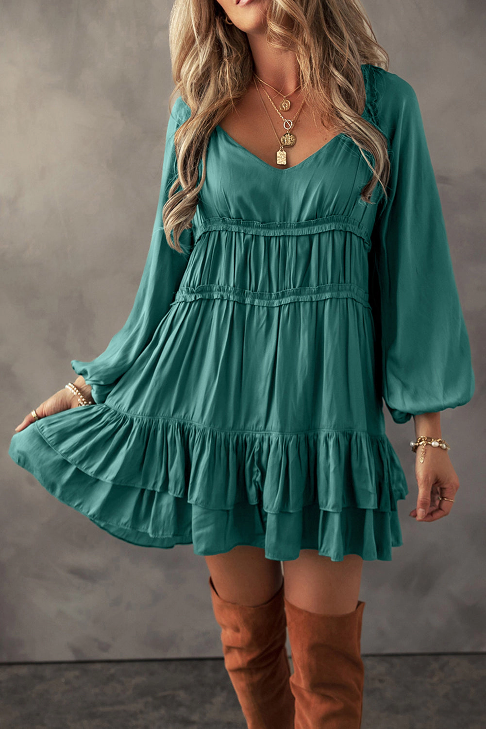 Threaded Pear Women's Dayana Loose Fit Mini Dress