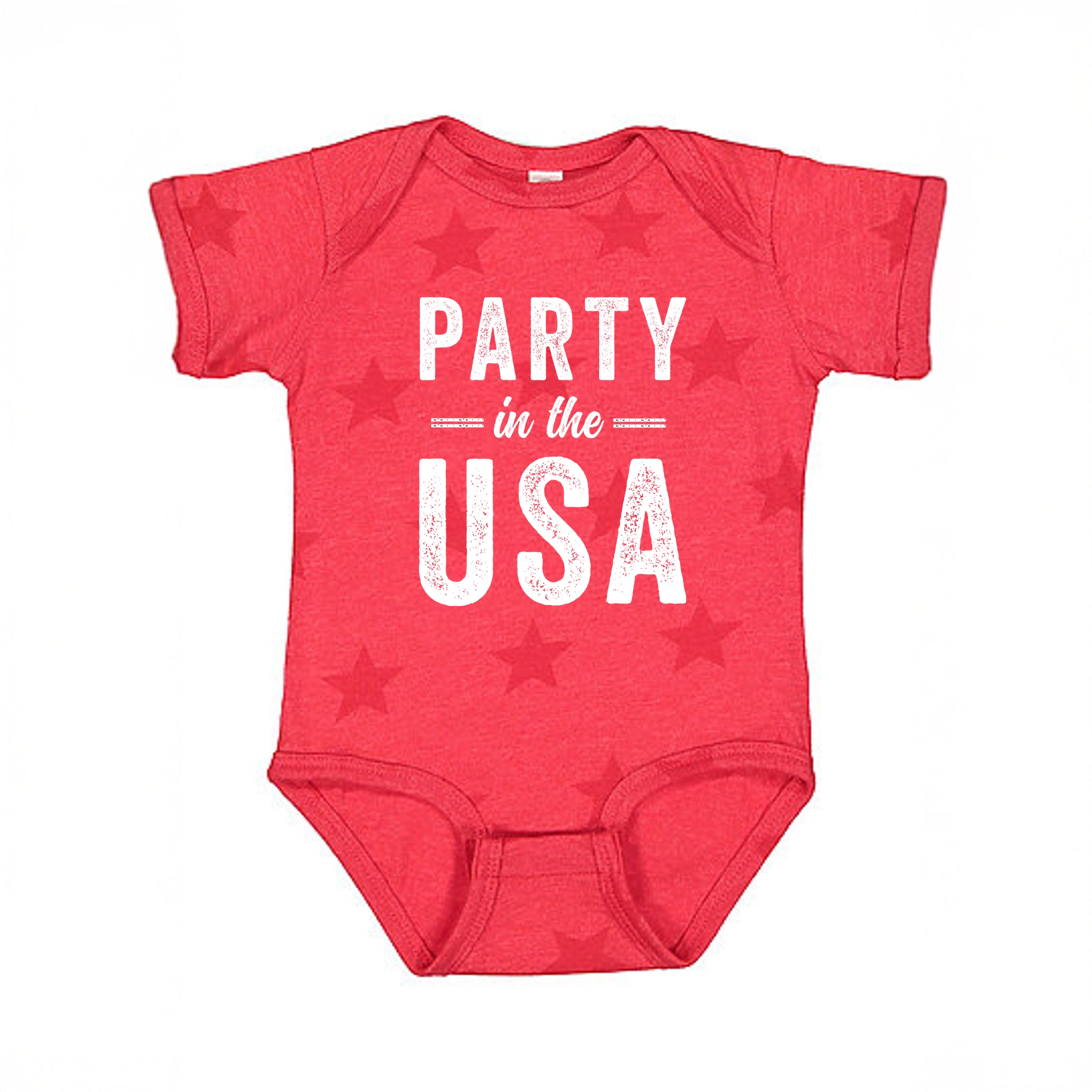 the Juniper Shop - Party USA Baby Short Sleeve Star Bodysuit