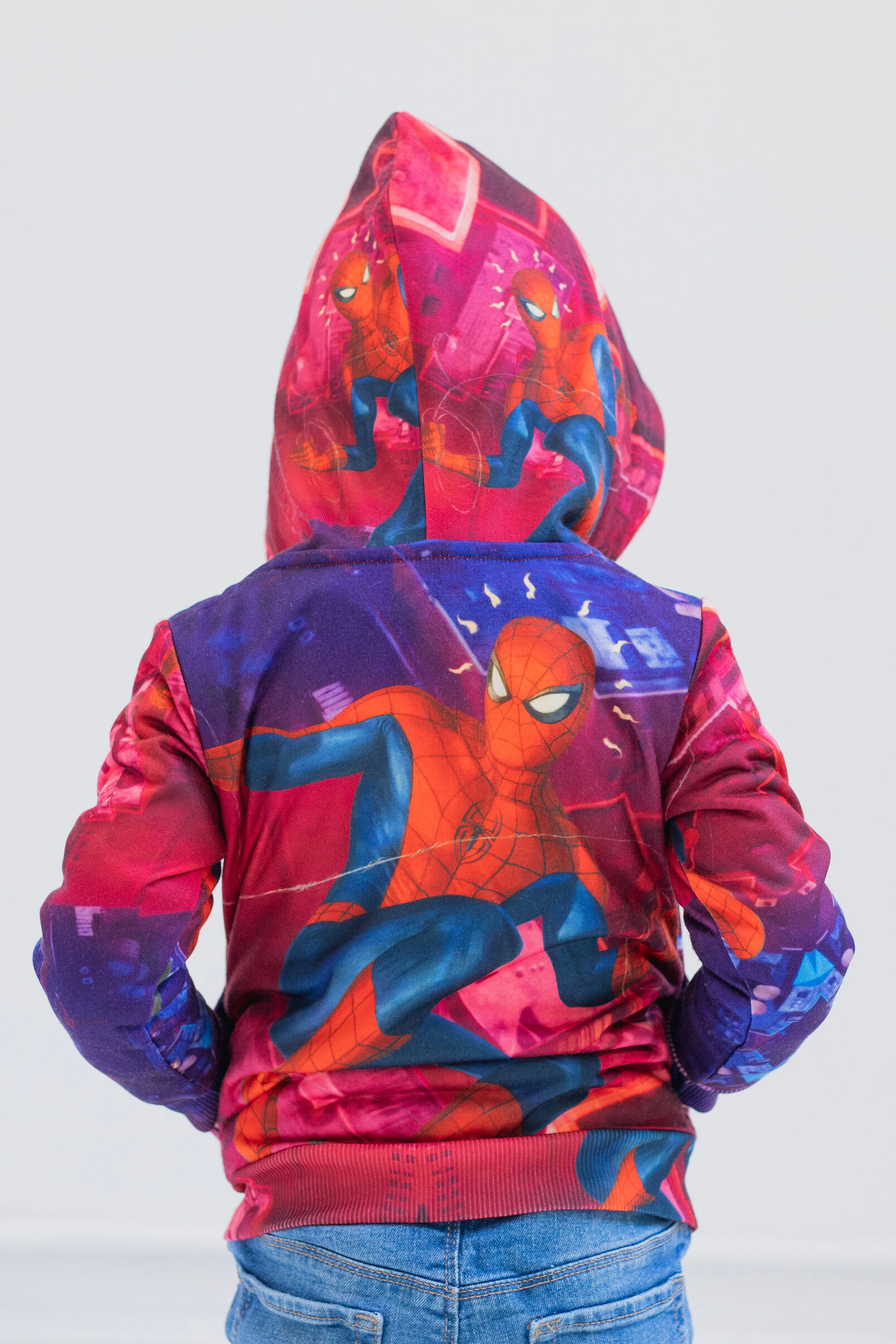 Marvel Spider-Man Boys' Zip-Up Hooded Sweatshirt