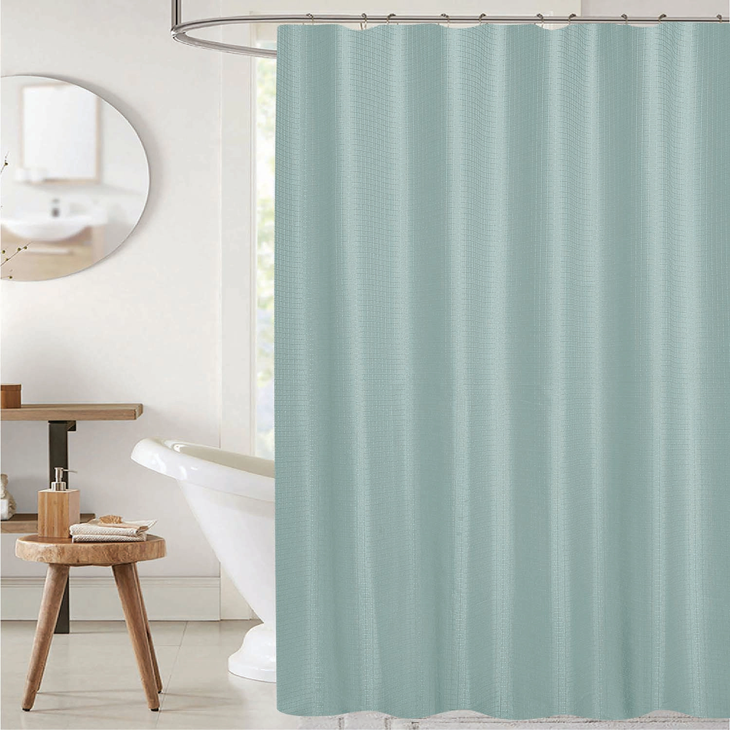 RT Designer Collection Bliss Waffle Shower Curtain 70" x 72