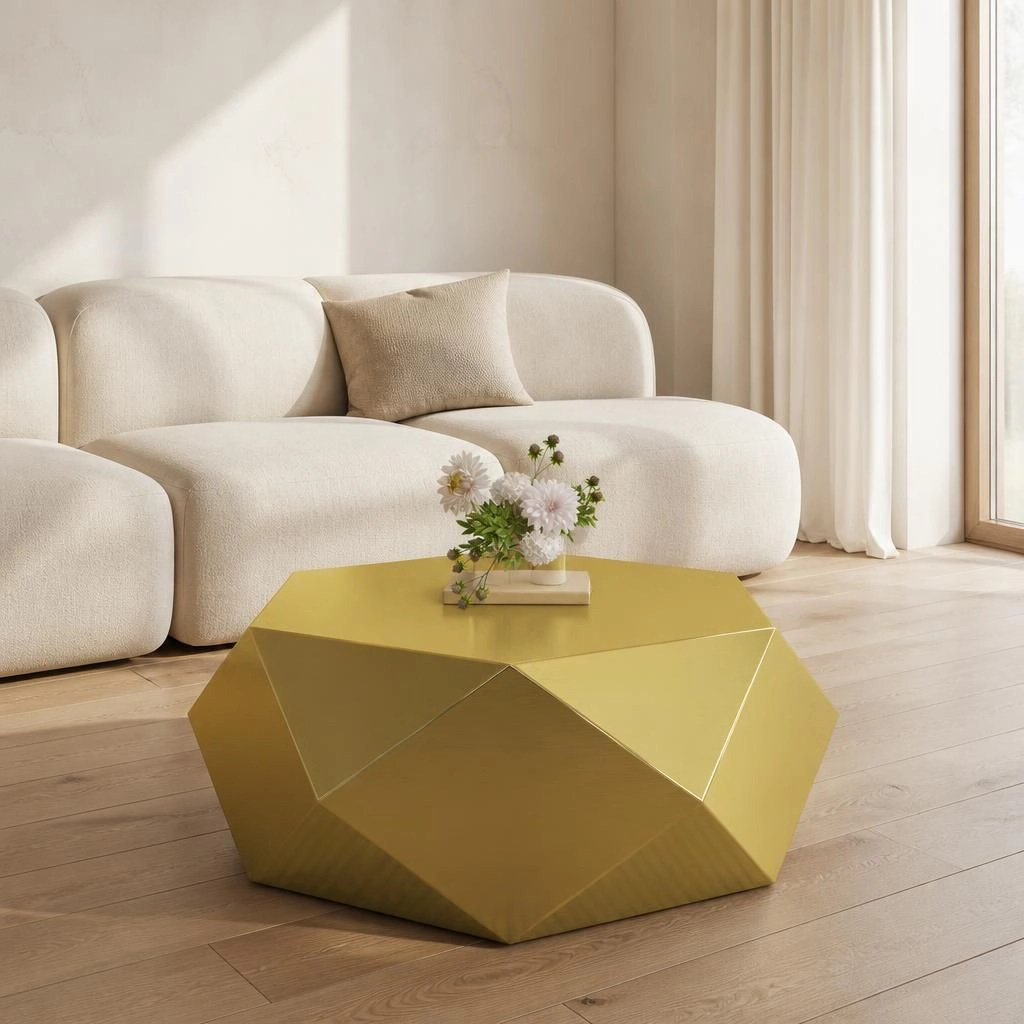 GOODSILO Modern Low Profile Rectangular Center Table