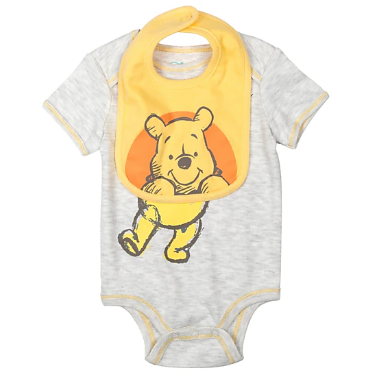Disney Winnie the Pooh Baby 4-Piece Bodysuit and Pants Set