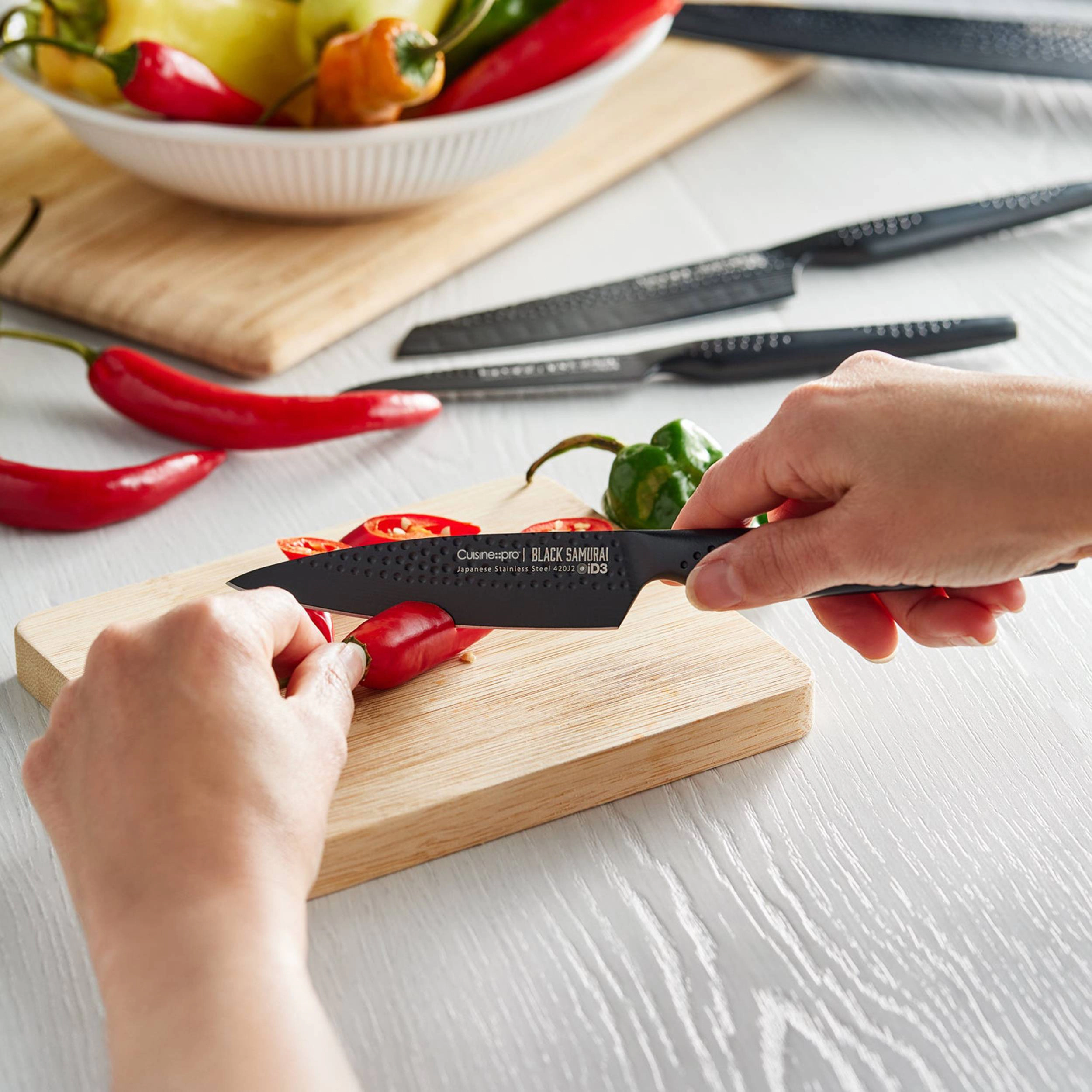 Cuisine::pro® iD3® BLACK SAMURAI Syo 9-Piece Knife Block