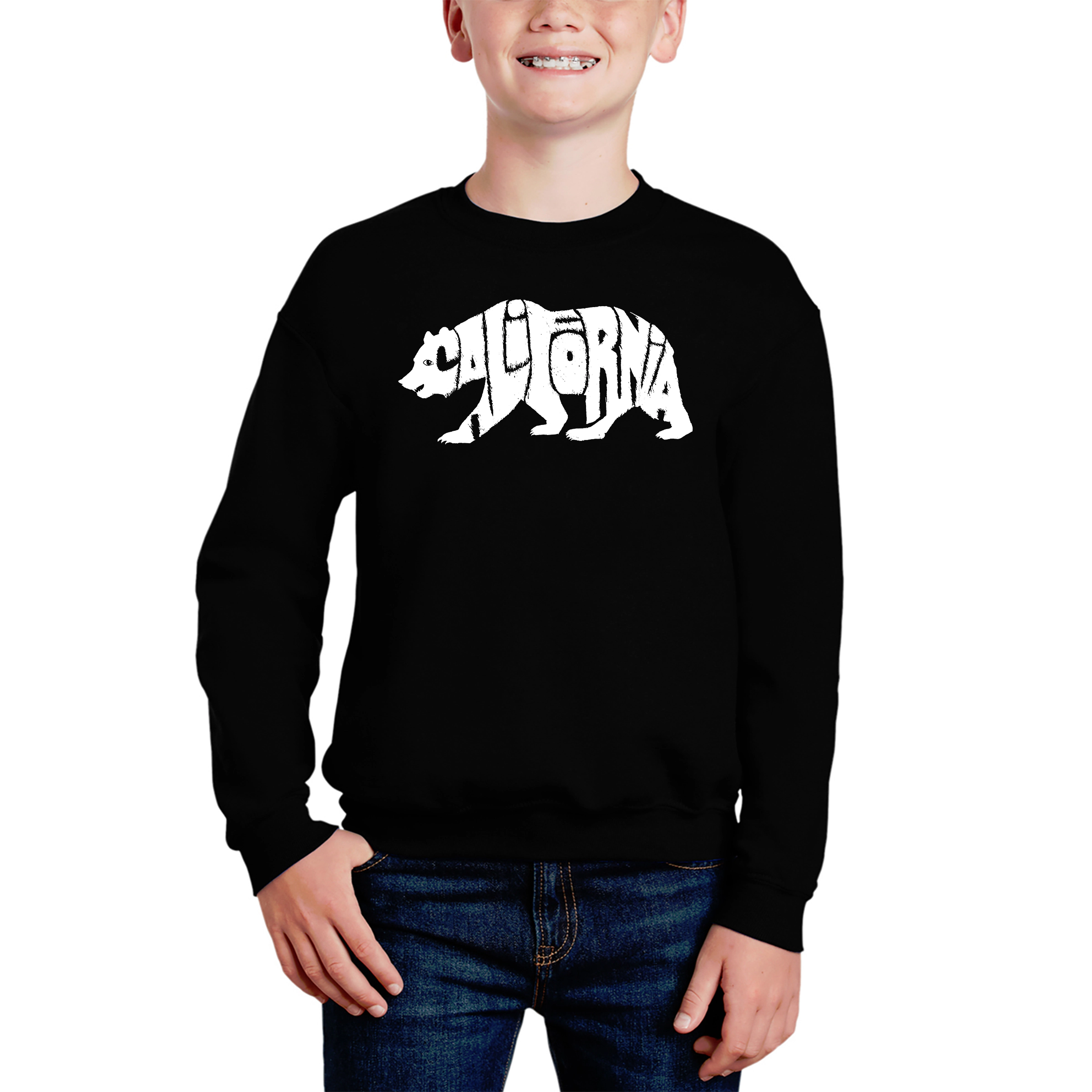 LA Pop Art Boy's Word Sweatshirt