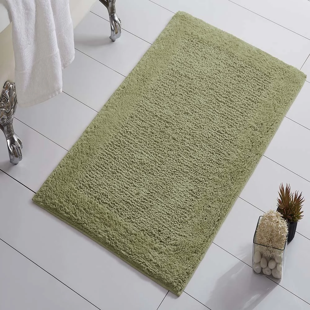 Naples 220 GSF Non Skid Back Solid Bath Rug 24in x 40in by Knightsbridge