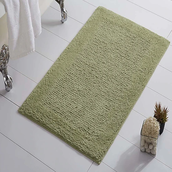 Naples 220 GSF Non Skid Back Solid Bath Rug 24in x 40in by Knightsbridge
