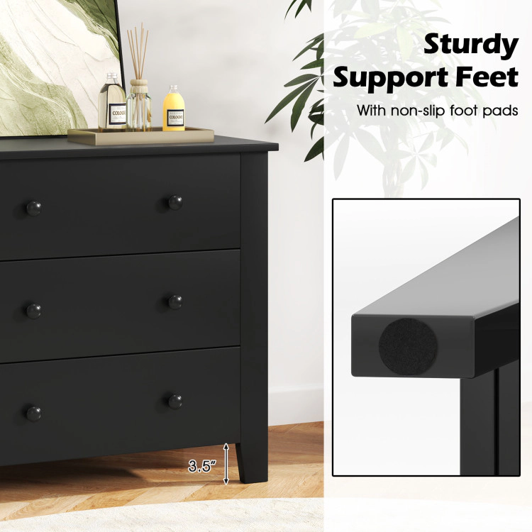 Hivvago Multi-Functional 3-Drawer Chest for Bedroom Use