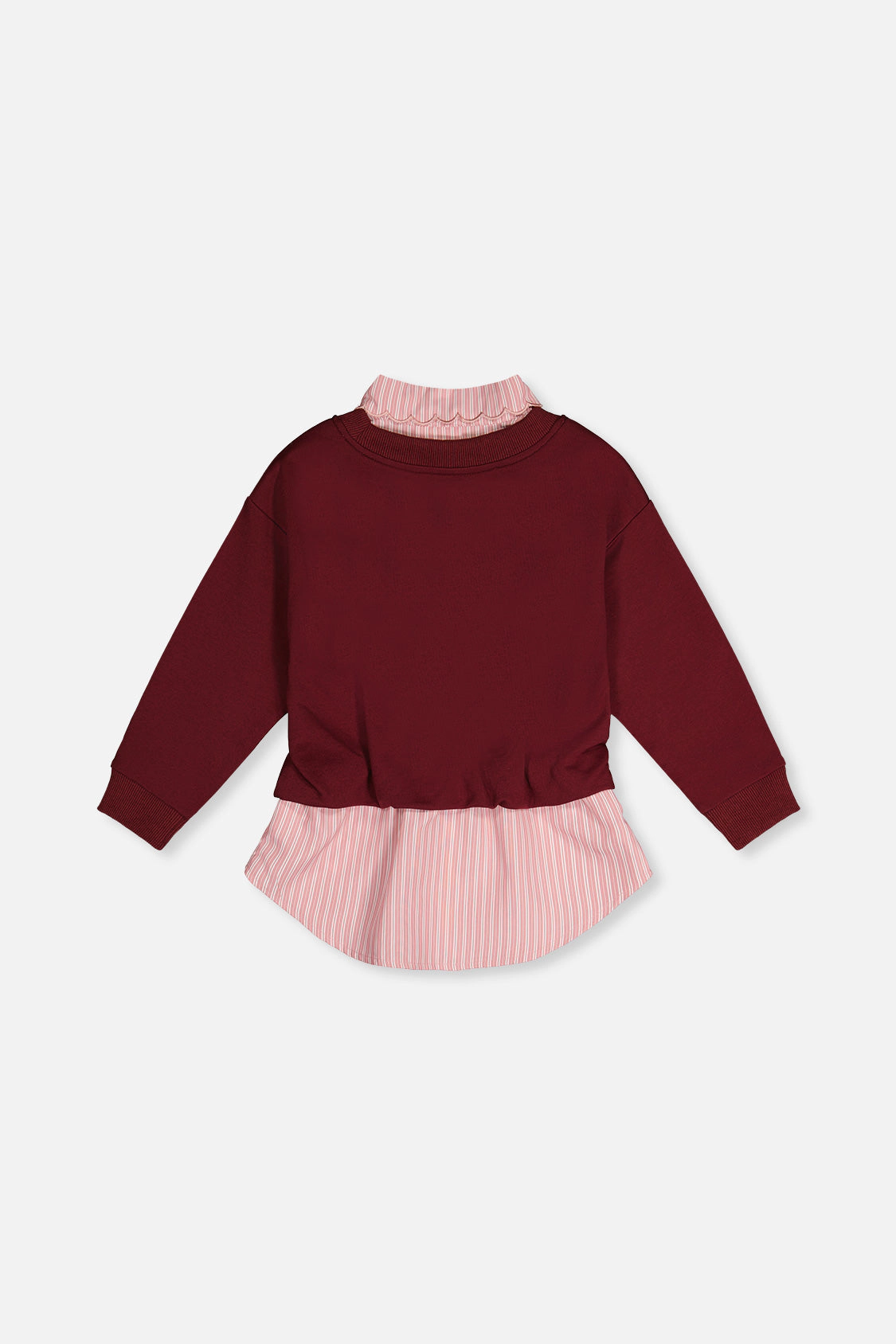 Deux par Girls Fake Two-Layer Sweater