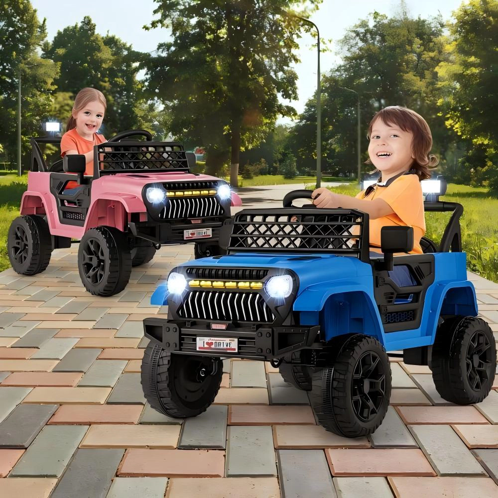 SUGIFT Parental Remote Control and Built-In Music Player 12V Kids Ride On Truck