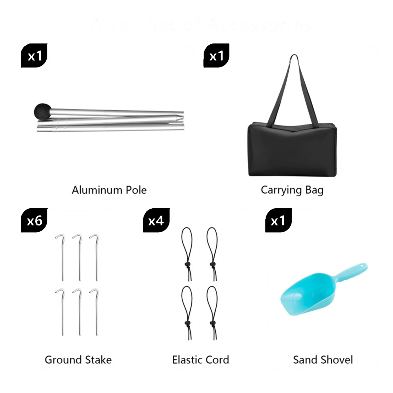 Hivvago 20x20 Ft Outdoor Beach Canopy with UV Guard UPF 50+ and Setup Shovel