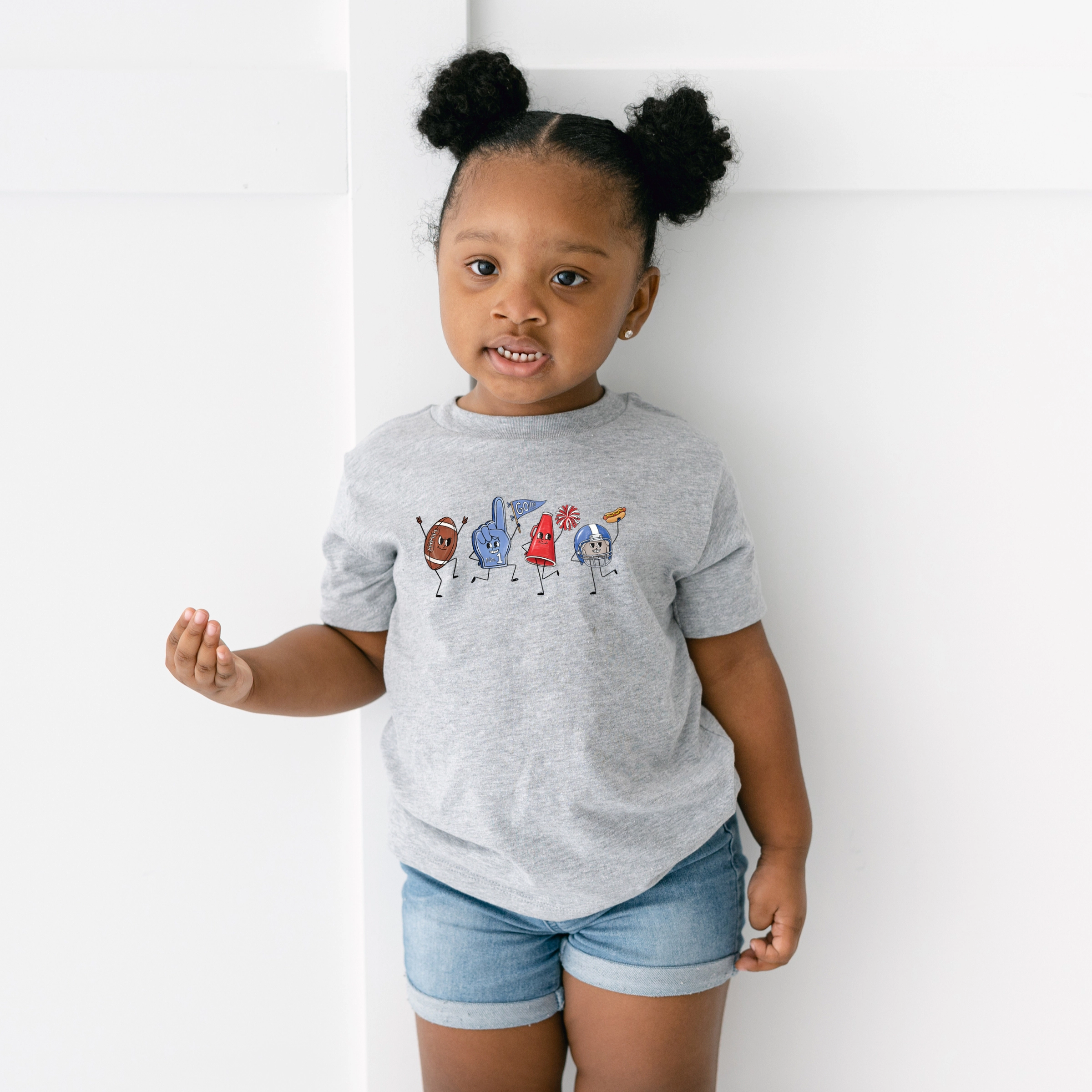 The Juniper Shop - Toddler Short Sleeve Graphic T-Shirt Football Stick Figures