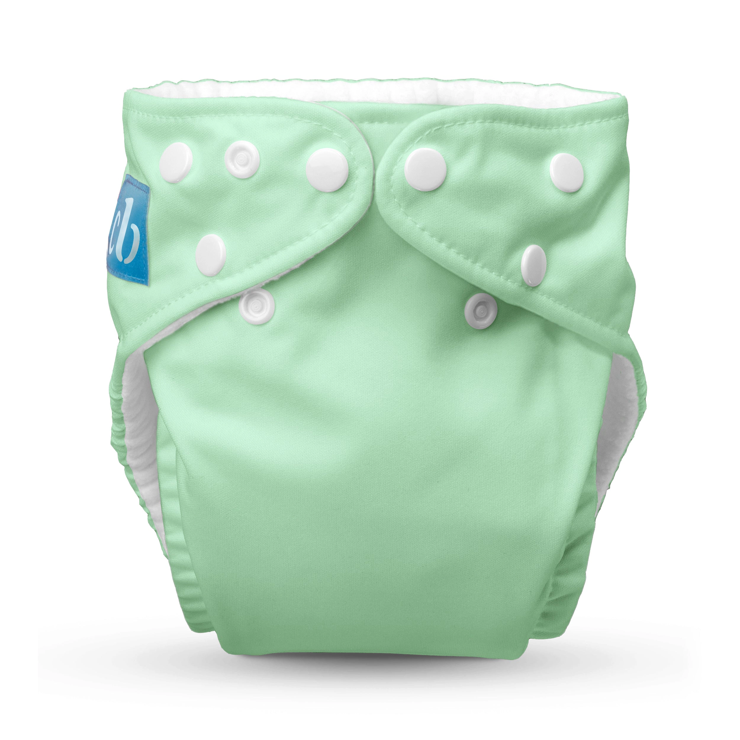Charlie Banana One-Size Reusable Cloth Diaper with Fleece Lining and Reusable Insert - Sage