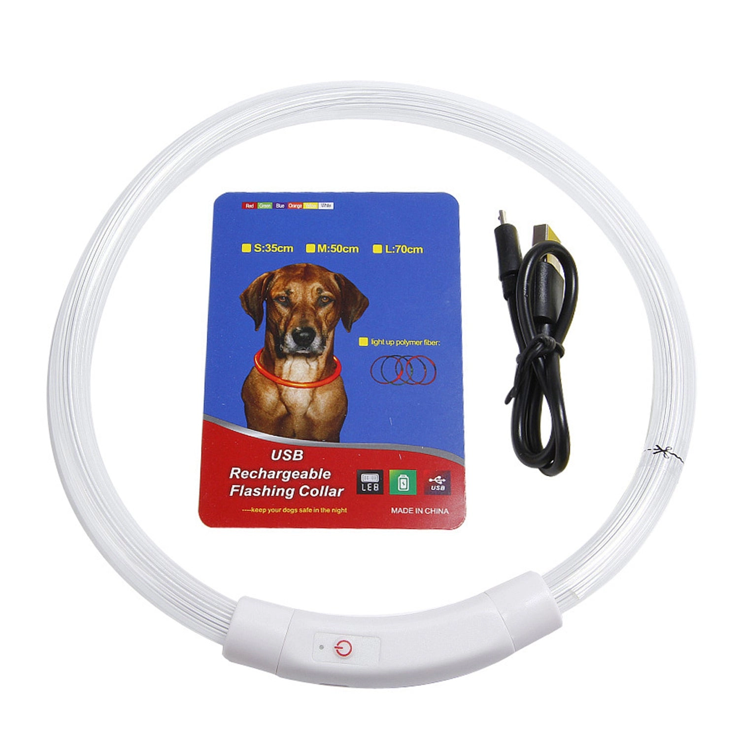 GBruno USB Rechargeable LED Dog Collar 35 Cm