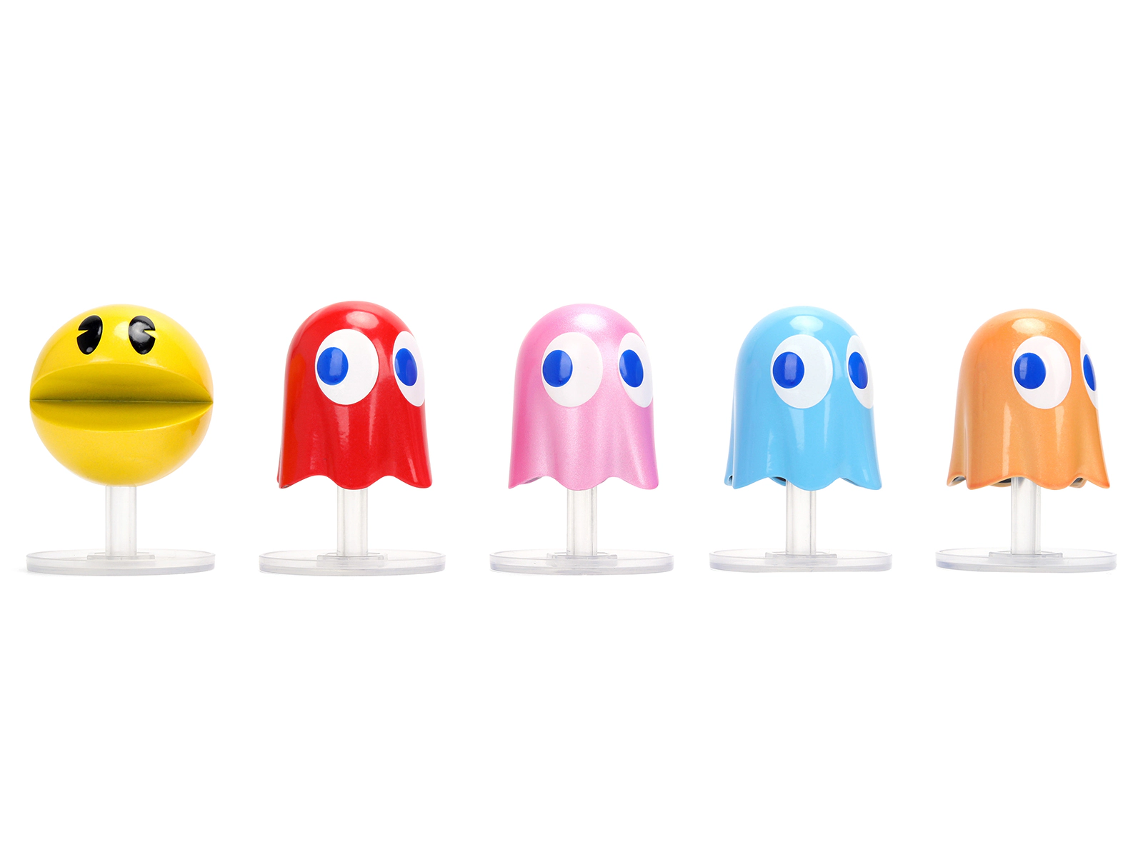 Jada Set of 5 Diecast Figures "Pac-Man" (1980) Video Game "Metalfigs" Series Diecast Models by Jada