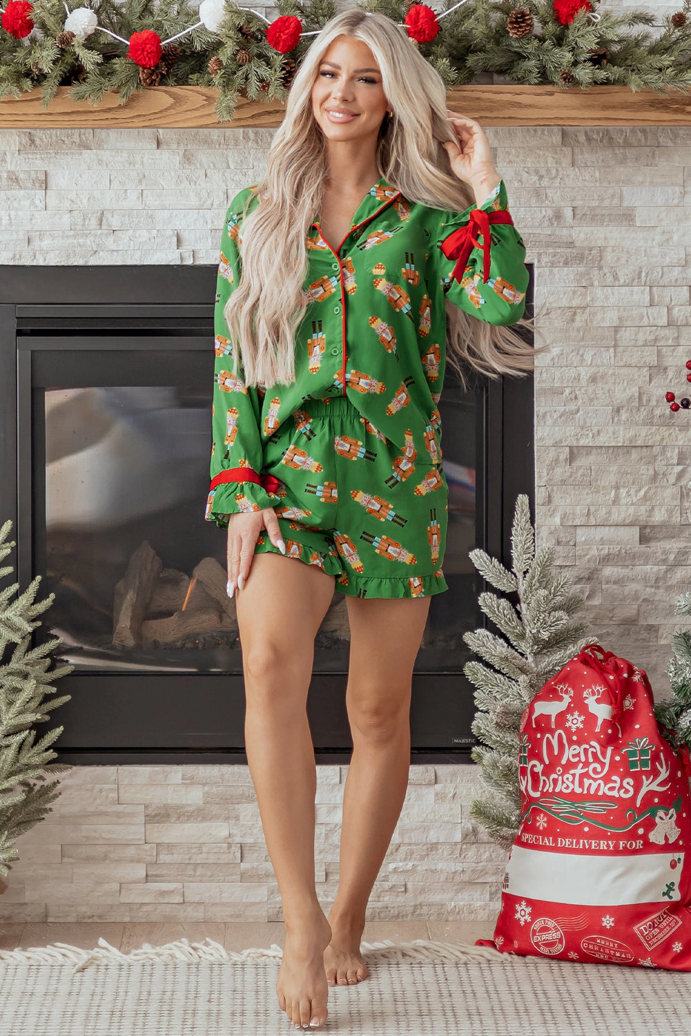 Threaded Pear Women's Vivisha Silky 2pcs Pajama Set