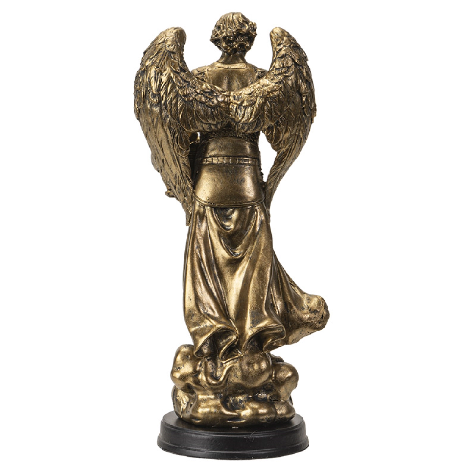 Pacific Giftware St. Barachiel Archangel Blessings from God Figurine 8 Inch Tall Wooden Base with Brass Name Plate