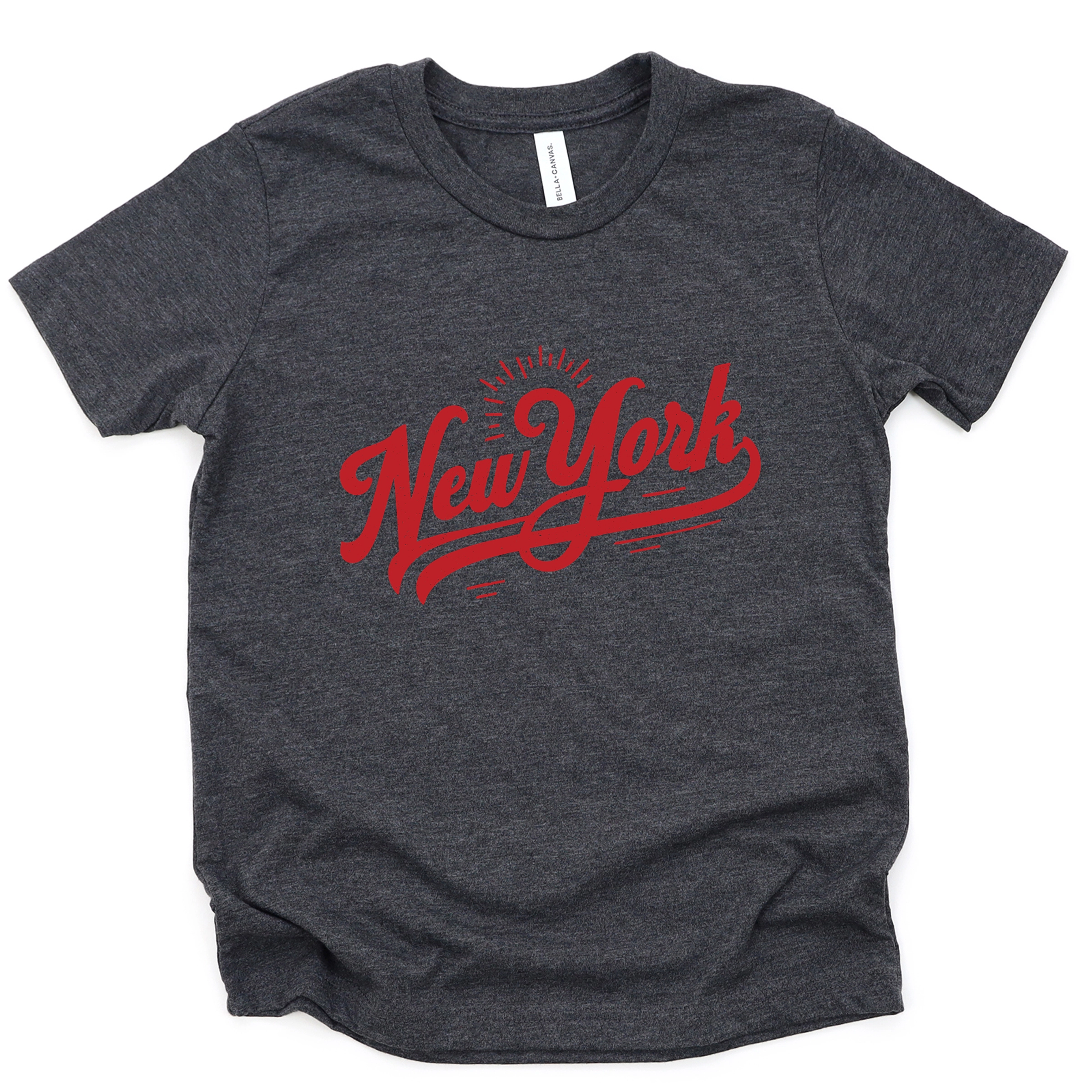 The Juniper Shop - Youth Short Sleeve Graphic T-Shirt New York Retro Red
