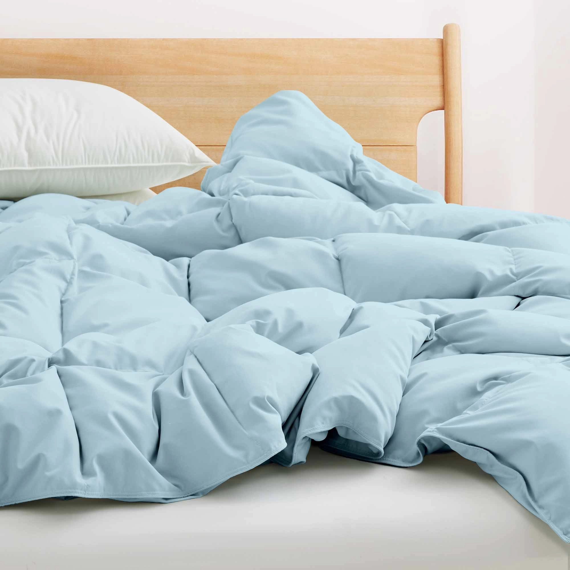 PEACENEST Lightweight Feather Fiber Comforter Soft Breathable Bedding Insert