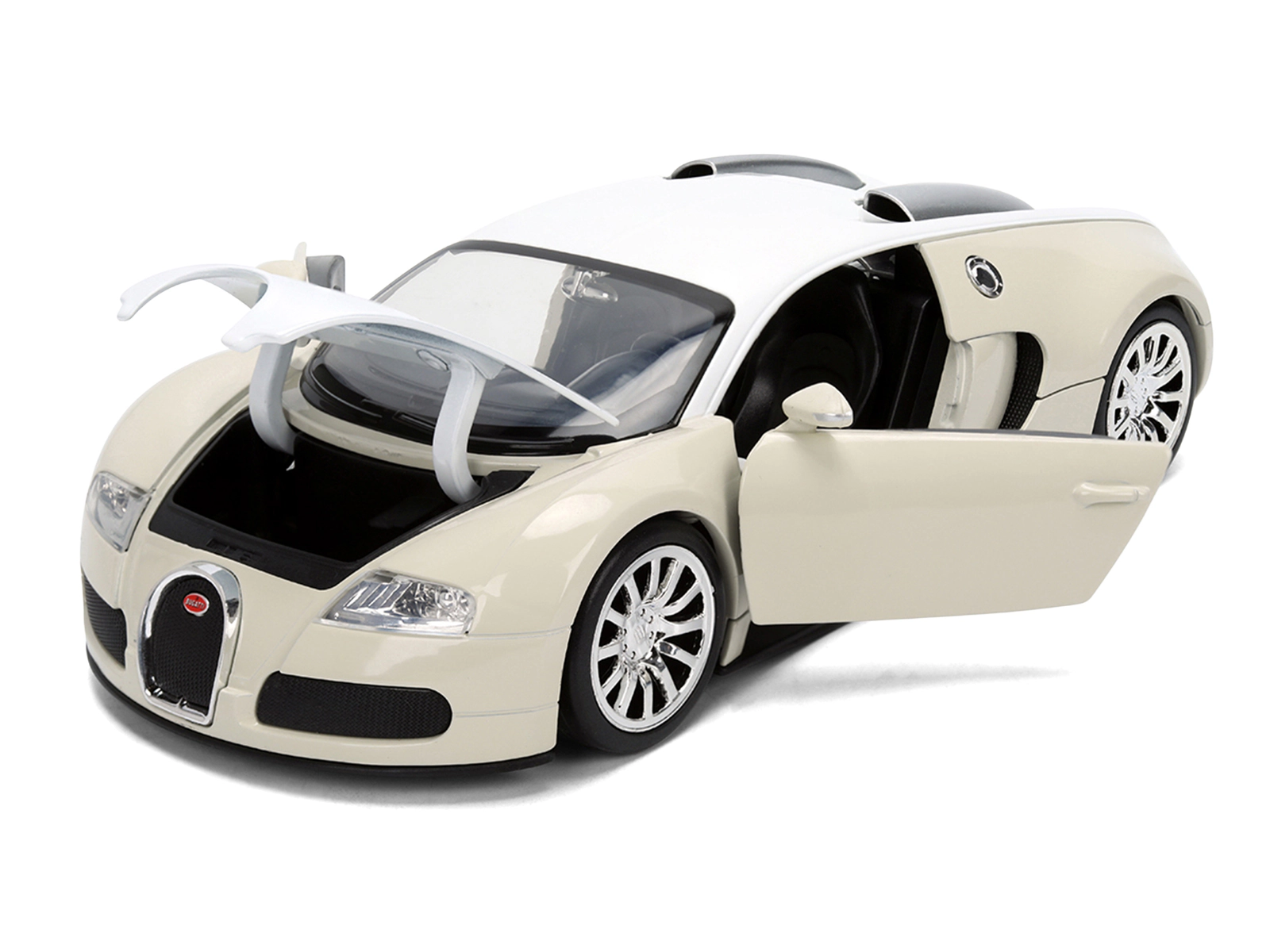 Jada 2011 Bugatti Veyron White And Tan "Furious 7" (2015) Movie "25 Years Of Fast & Furious" Series 1/24