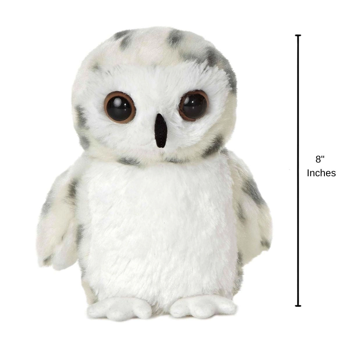 Aurora Mini Flopsie Snowy Owl 8-Inch Stuffed Animal Plush