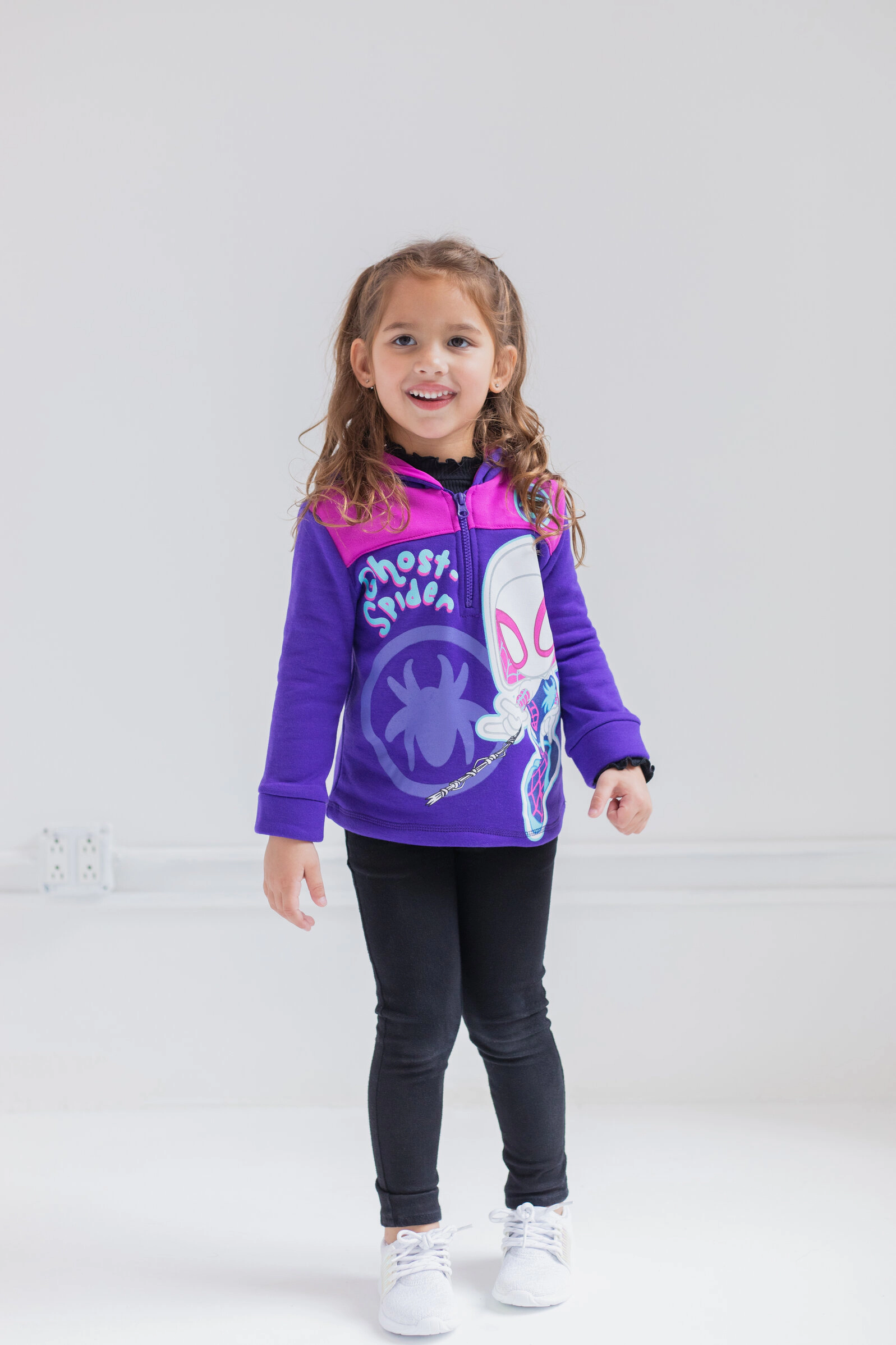 Marvel Spidey and His Amazing Friends Fleece Quarter-Zip Hooded Sweatshirt