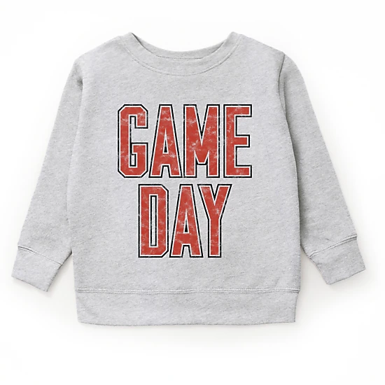 The Juniper Shop - Youth Graphic Sweatshirt - Game Day Outlined Distressed