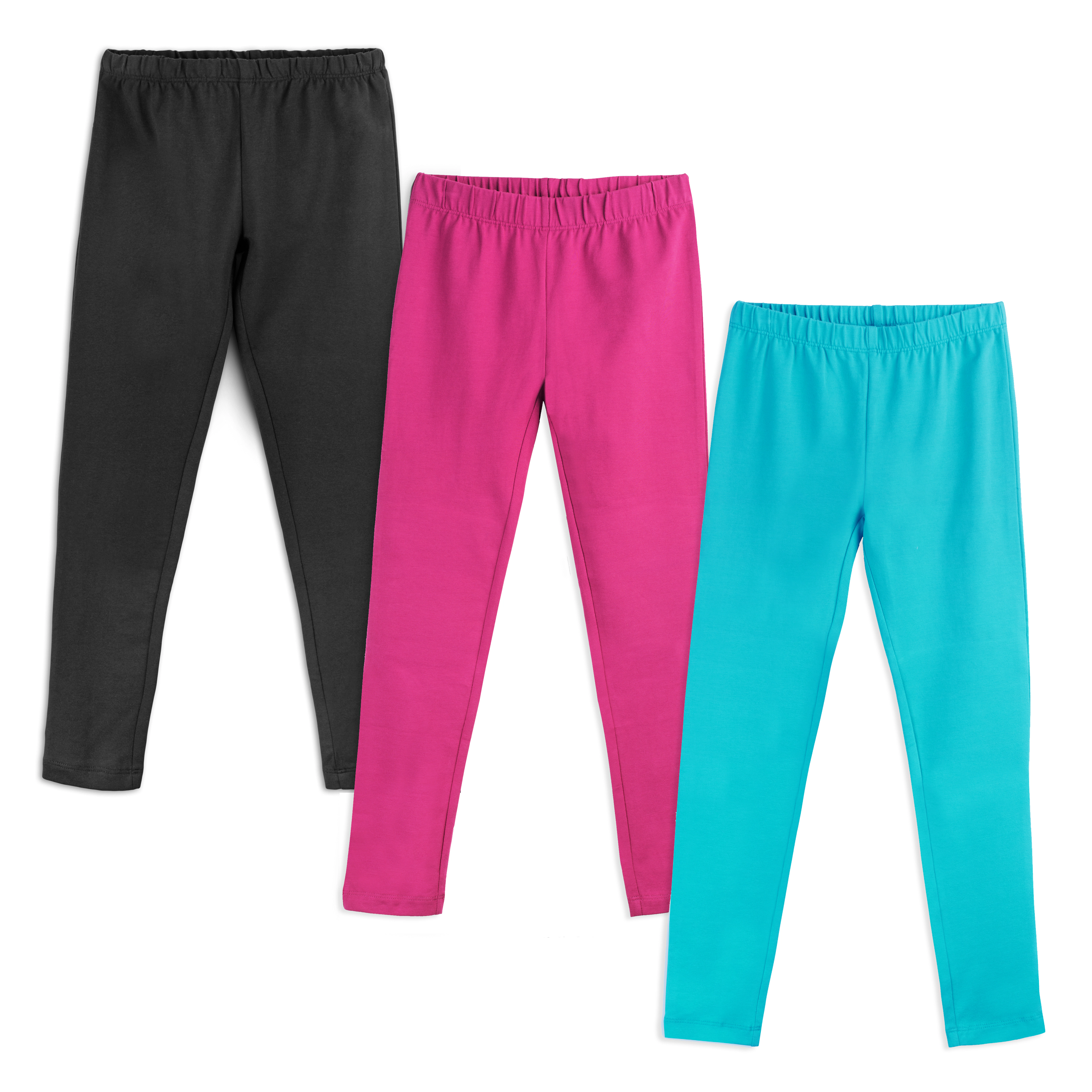 Mightly Girls Organic Cotton Leggings 3-pack