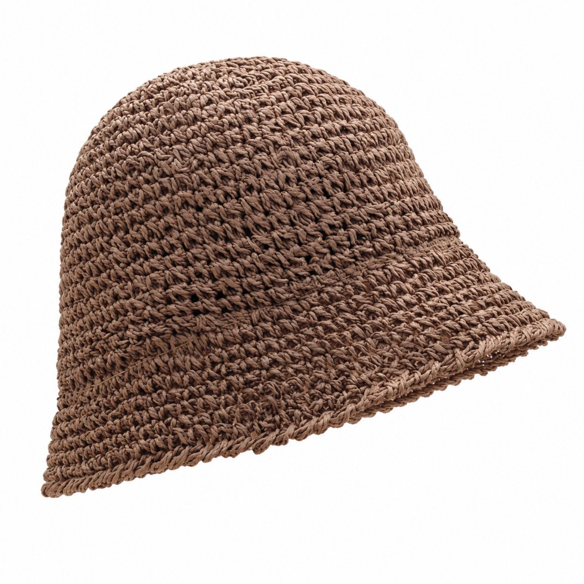 Anna-Kaci Women's Summer Bucket Hat - Lightweight Straw Sun for Vacation and Beach